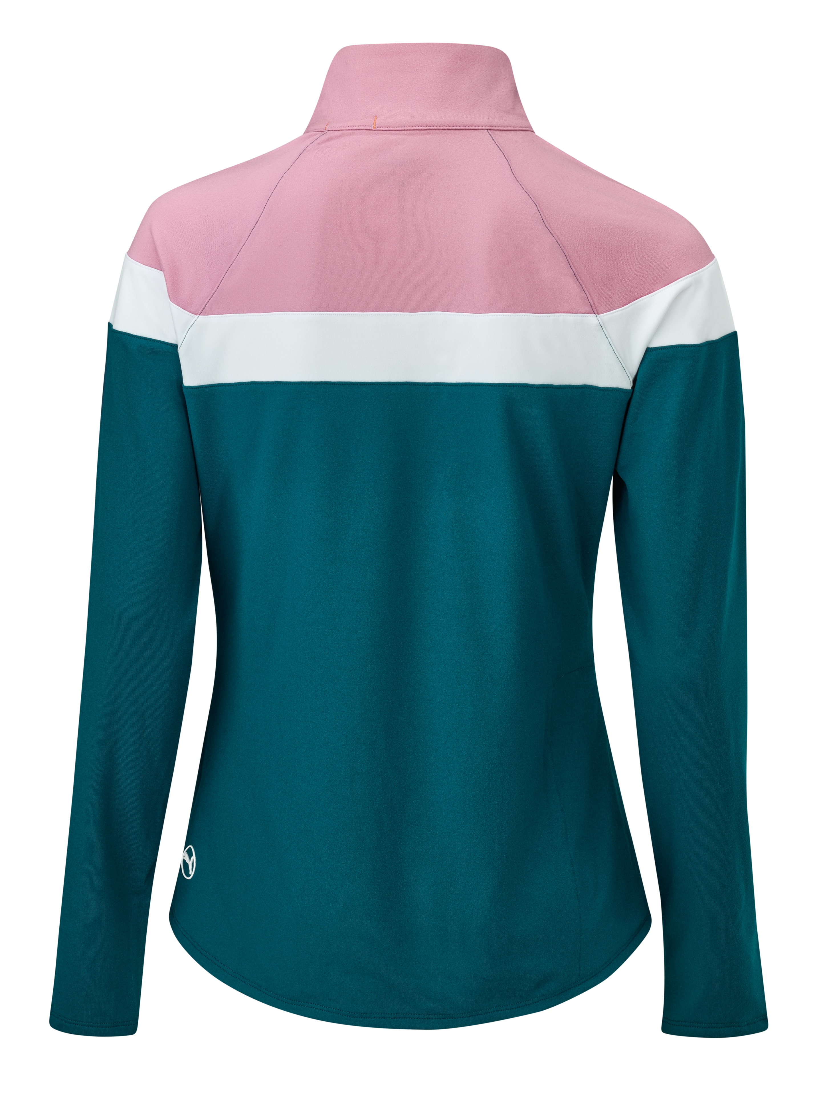 Ladies' golf sweater, Lightweight - ocean tropic-pinktastic / white, M