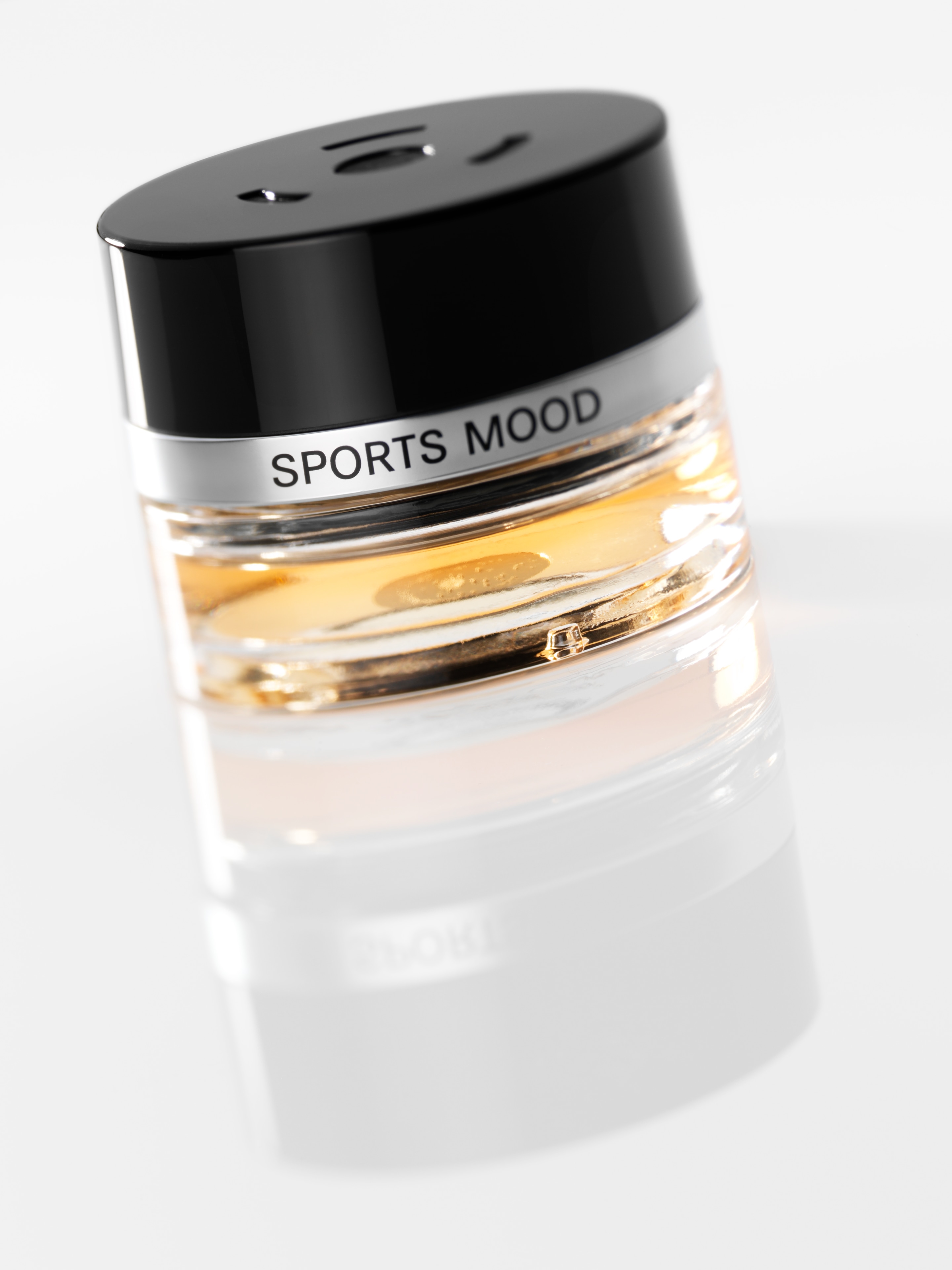 Flacon, SPORTS MOOD - transparent / black, Glass, 15 ml