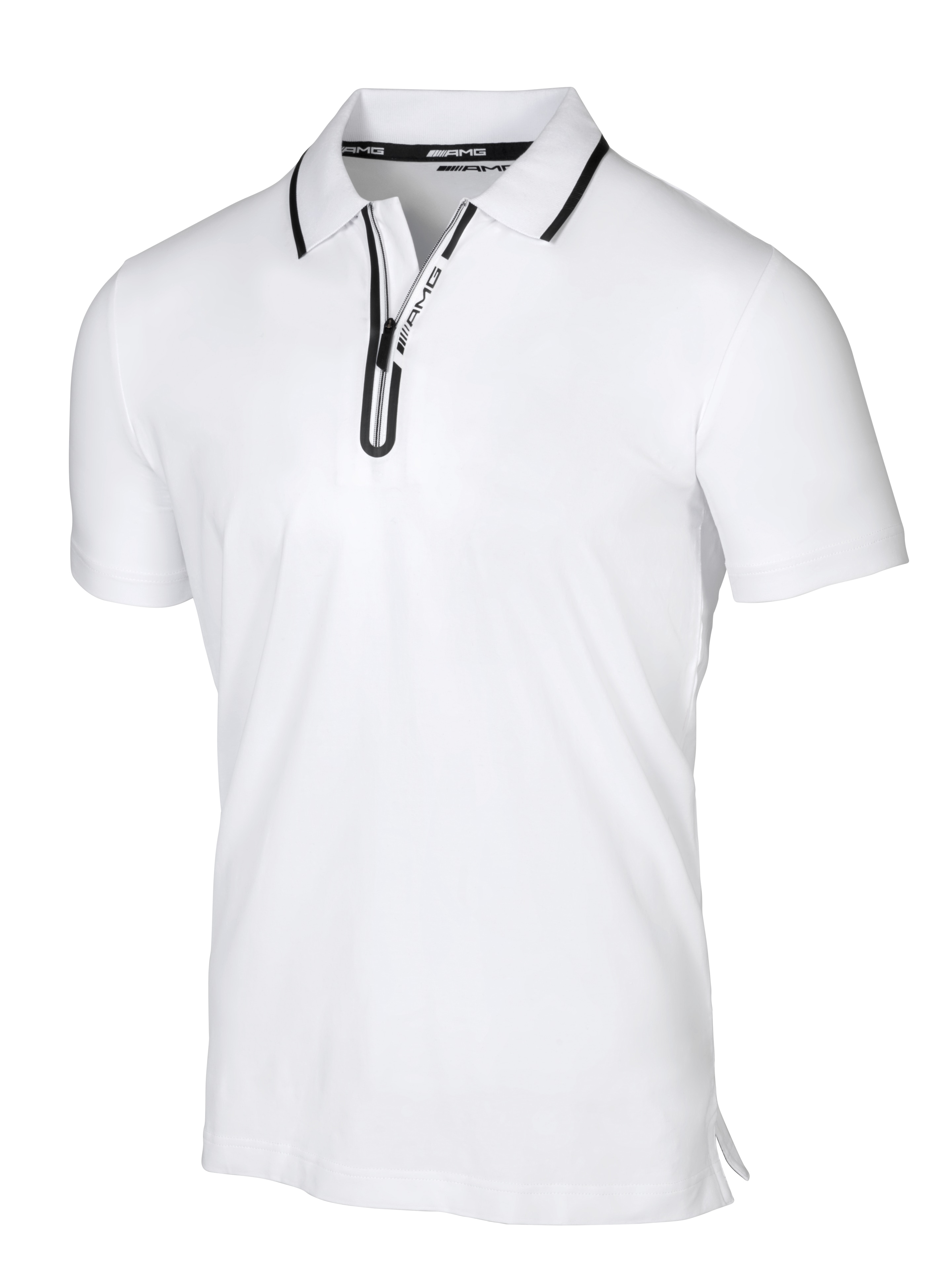 AMG men's polo shirt, white/black, Mercedes-AMG Collection 2019