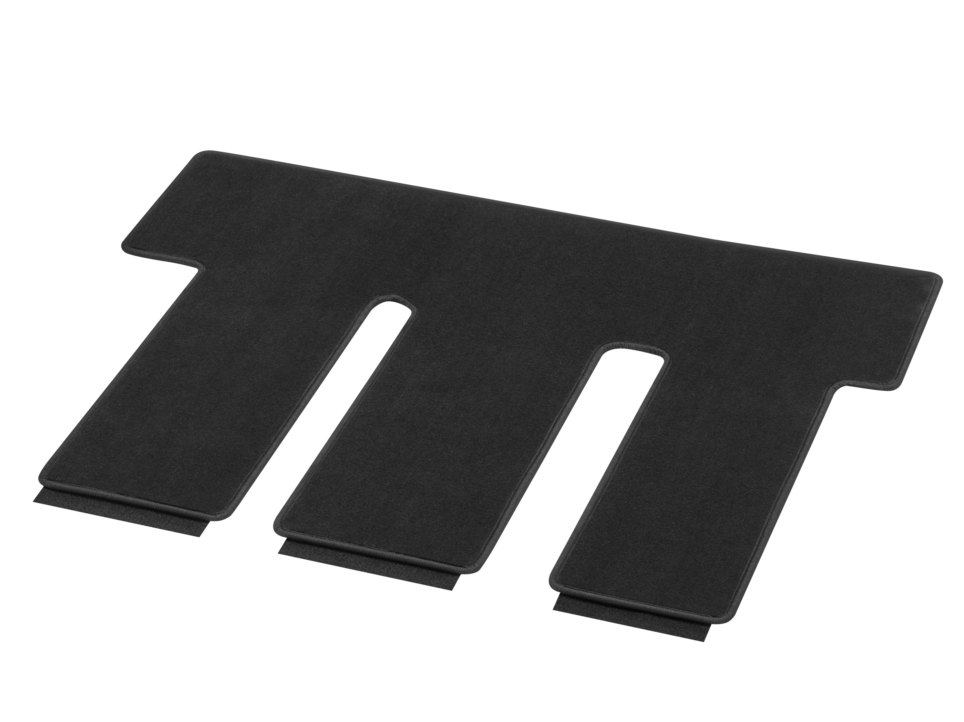 Velour floor mats, Luggage compartment, with single rail, Set of 1, IN3, UT3 - LHD/RHD, black