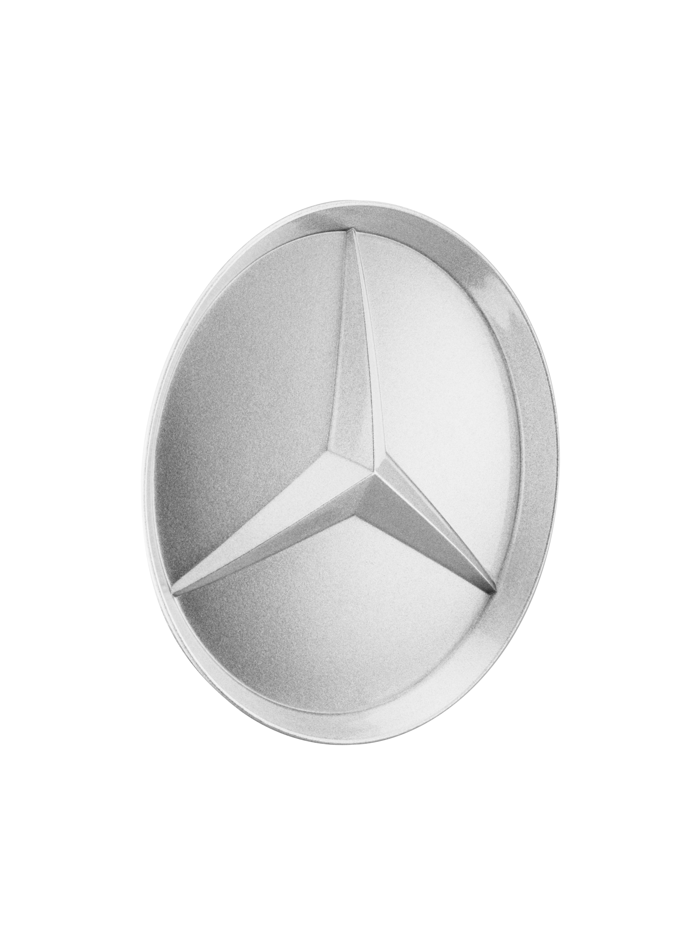 Hub cap, Star lowered - polished silver